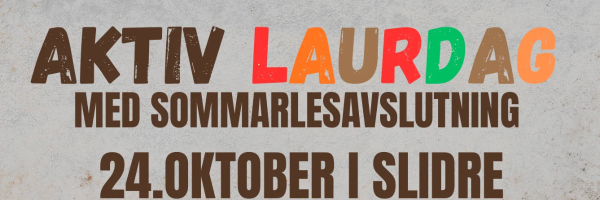 Lenkje til artikkel: Aktiv laurdag 24. oktober